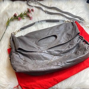 Gray Martine Sitbon Lambskin Leather Hobo